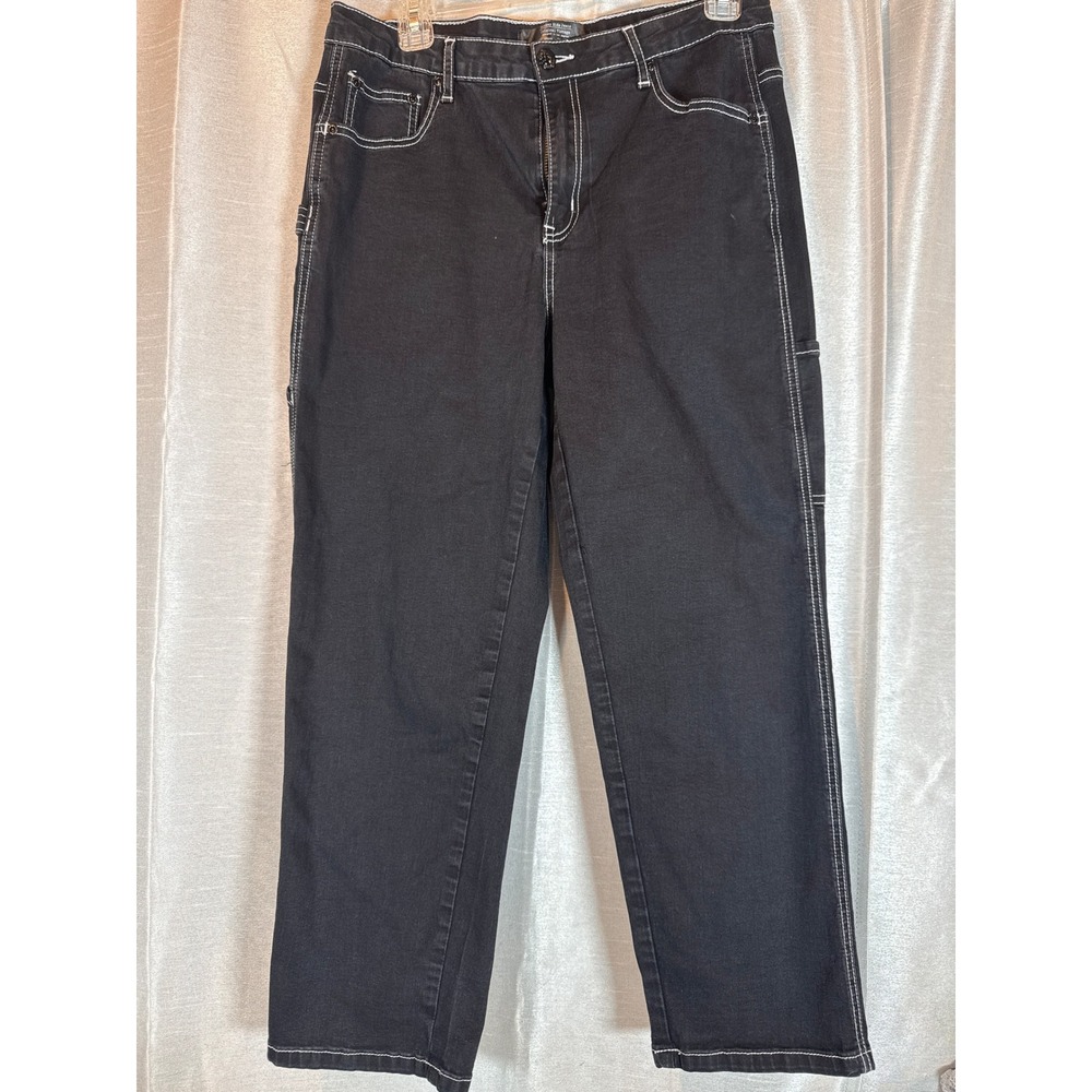 Monkey Ride Jeans Women's Black Carpenter Jeans‎ Size 11 32